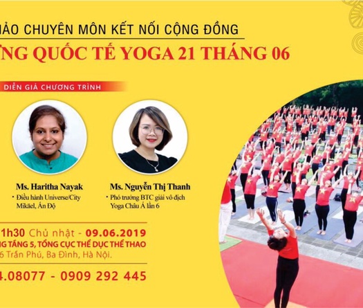 Hội thảo chuyên môn kết nối cộng đồng chào mừng Quốc tế Yoga 2019
