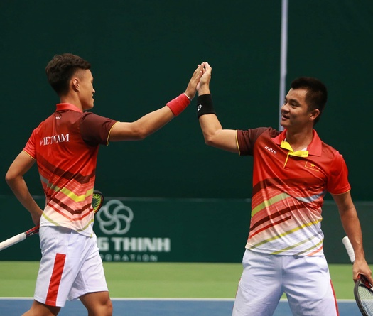 Đội tuyển tennis Việt Nam tích cực chuẩn bị cho nhóm III Davis Cup