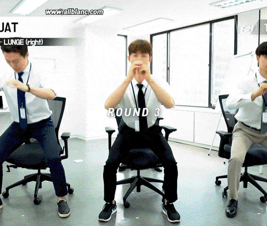 Bài tập tabata 4 phút tại văn phòng giúp giảm bụng phệ, máu lưu thông