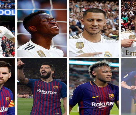 Barca và Real Madrid với bộ tứ tấn công tiềm năng ghi 200 bàn thắng