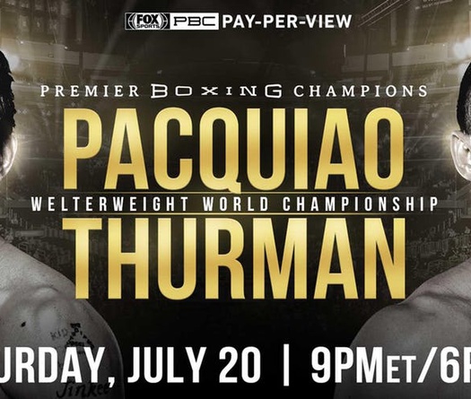 TRỰC TIẾP Quyền Anh: Keith Thurman vs Manny Pacquiao, 9h sáng 21/7