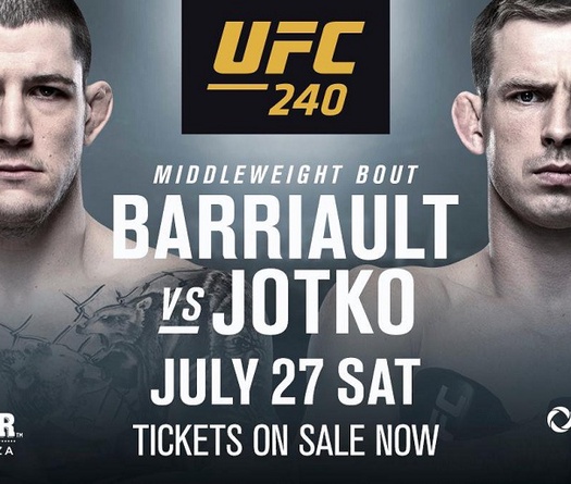 Nhận định Marc-Andre Barriault vs Krzysztof Jotko tại UFC 240, 9h ngày 28/7