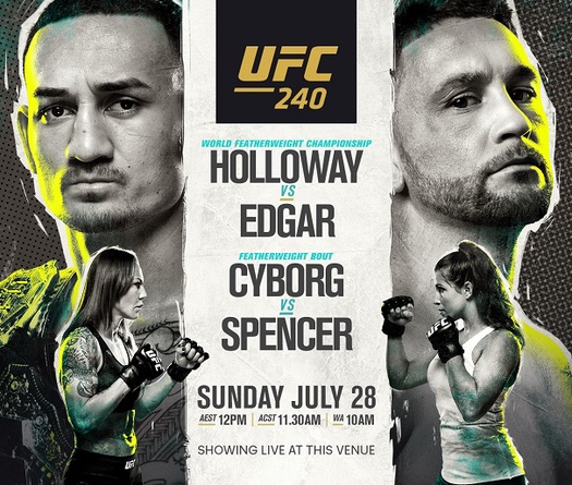 TRỰC TIẾP UFC 240: Max Holloway vs Frankie Edgar, 8h ngày 28/7