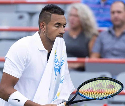Rogers Cup: Nick Kyrgios khẩu chiến với trọng tài chỉ vì chiếc khăn