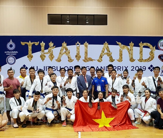 Ju-Jitsu Việt Nam thắng đậm tại Giải Grand Prix Thái Lan Mở rộng 2019