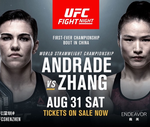 Lịch thi đấu UFC Fight Night 157: Andrade vs Zhang