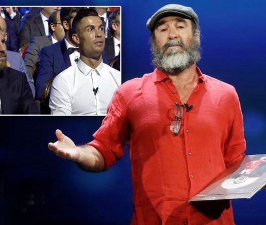 Messi và Ronaldo "hóa đá" trước bài phát biểu đặc biệt của Cantona