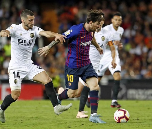 Lịch thi đấu La Liga vòng 4: Thư hùng Barca vs Valencia