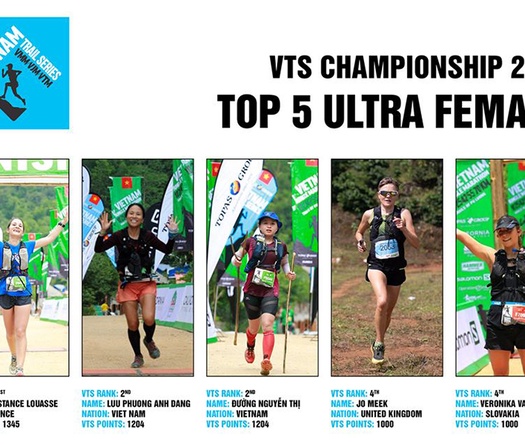 5 nữ VĐV ultra dẫn đầu bảng điểm Vietnam Trail Series trước thềm VMM 2019