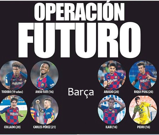 Ansu Fati và 8 viên ngọc của Barca sẵn sàng tiếp bước Messi