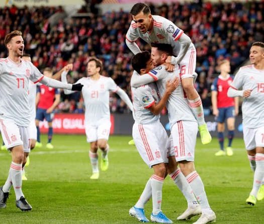 Hòa phút cuối, Tây Ban Nha giành vé có mặt ở VCK Euro 2020