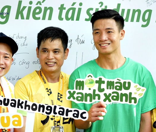 Bùi Tiến Dũng và chiến dịch bảo vệ môi trường cùng Longbien Marathon 2019