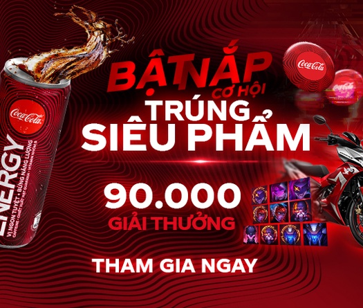 Nhận Giftcode miễn phí với sự kiện Bật nắp CocaCola Energy