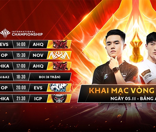 Kết quả AIC Liên quân 2019 ngày 5/11: Tạm hoãn vì sự cố