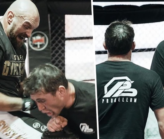 Full clip Tyson Fury tập đấm, đá, chỏ, gối và chống vật
