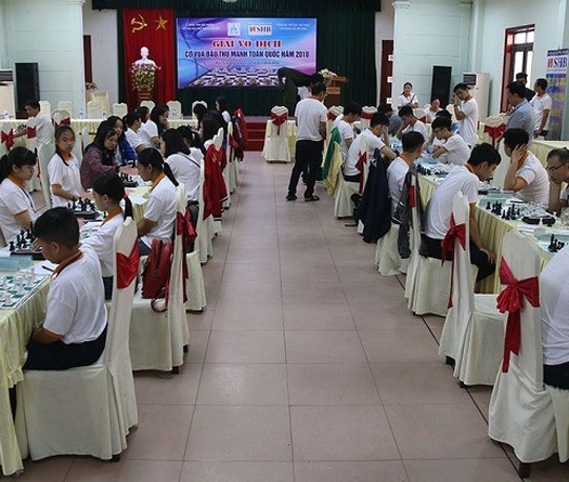 Hấp dẫn giải vô địch cờ vua đấu thủ mạnh toàn quốc năm 2019