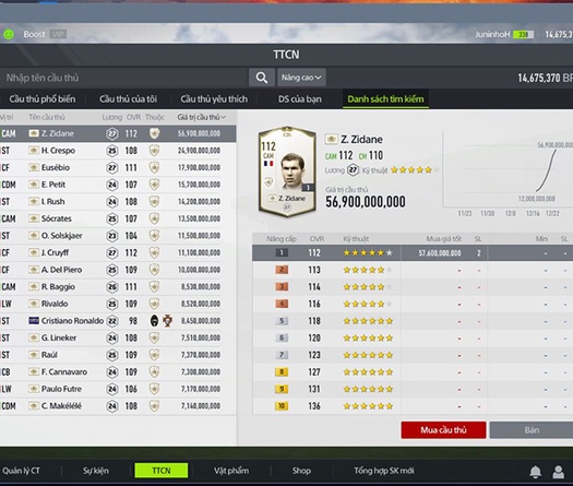 Thị trường chuyển nhượng FO4 biến động sau khi dàn ICONS mới ra mắt