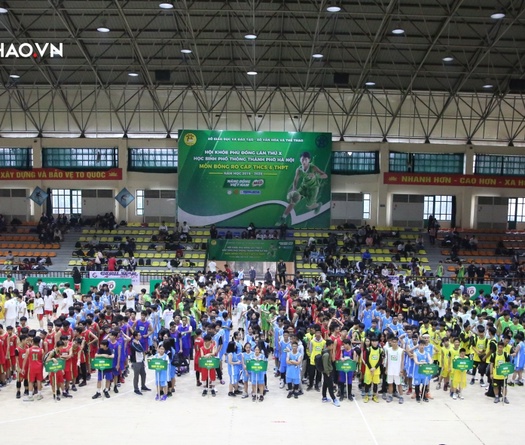 Lễ hội bóng rổ cho học sinh Thủ đô khai màn năm mới 2020