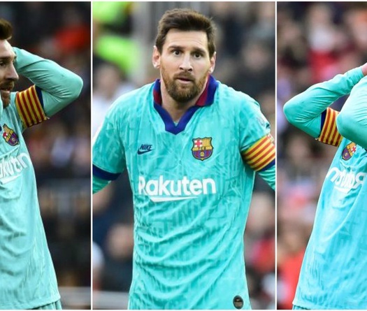 Messi san bằng kỷ lục tệ nhất về dứt điểm với Barca khi thua Valencia
