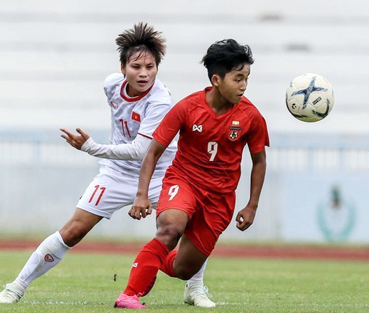 ĐT nữ Việt Nam vượt trội ĐT nữ Myanmar về thành tích đối đầu