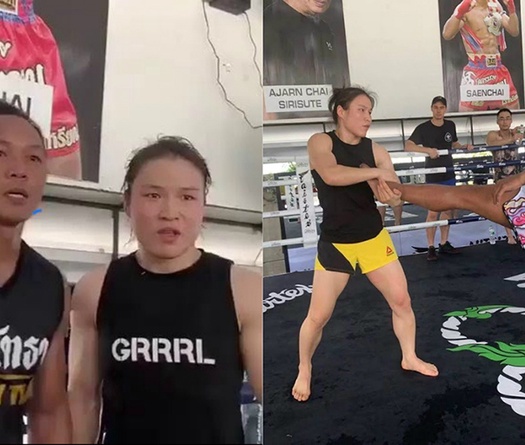 Nữ vương UFC tập luyện cùng huyền thoại Seanchai, cổ vũ người dân Vũ Hán