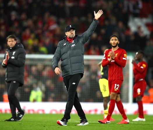 Klopp có thể giúp Liverpool trở thành đội vô địch tốt nhất từng thấy