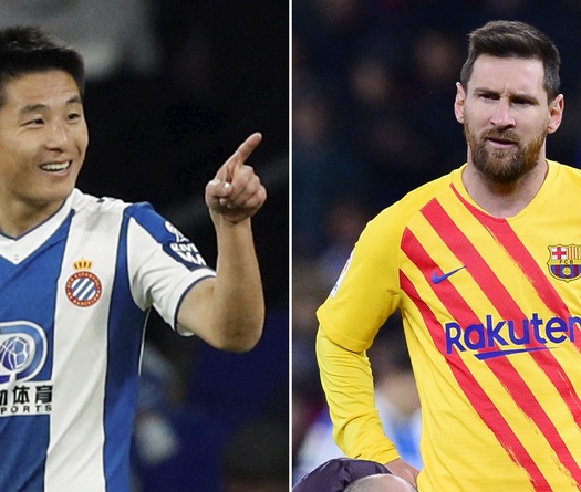 Messi lại bị “cà khịa” khi so sánh với ngôi sao Trung Quốc Wu Lei