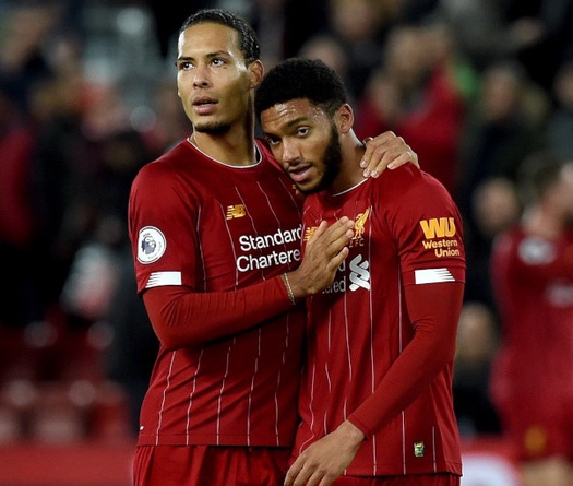 Cặp trung vệ của Liverpool gây kinh ngạc với 1 bàn thua trong hơn 1200 phút