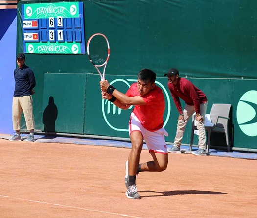 Kết quả quần vợt Việt Nam ngày thi đấu đầu tiên vòng play-offs Davis Cup