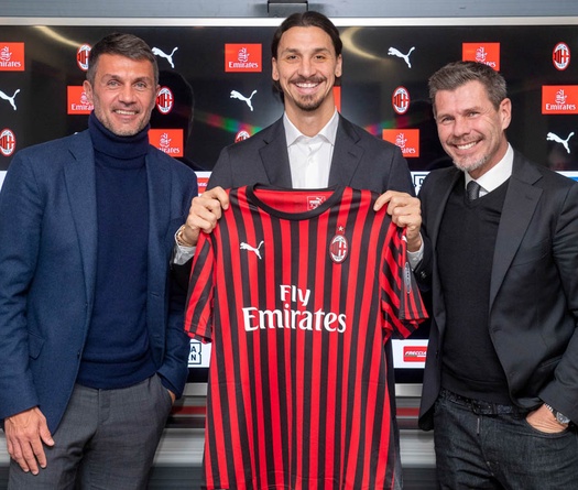 Zlatan Ibrahimovic khó ở lại AC Milan nếu Paolo Maldini rời đi