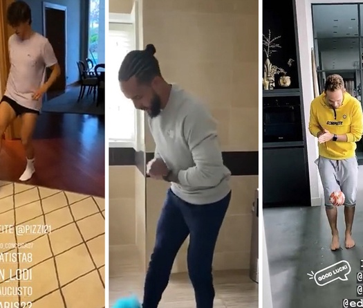 Các bài tập thể lực của sao bóng đá trong mùa COVID-19