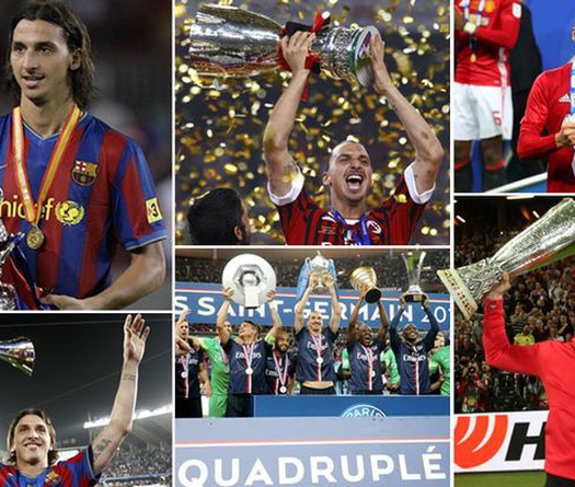 Ibrahimovic giành nhiều danh hiệu hơn cả Ronaldo trong sự nghiệp