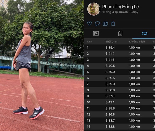 Hồng Lệ có kỷ lục cá nhân 21km “khủng” cổ động y bác sĩ chống dịch COVID-19