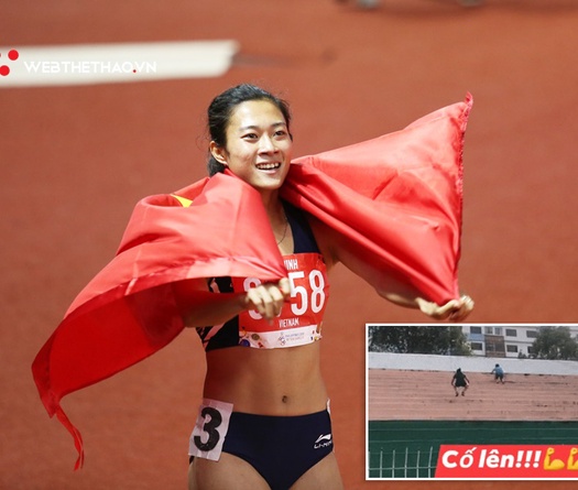 “Nữ hoàng tốc độ” Lê Tú Chinh tập bật nhảy bậc thang đáng nể bất chấp dịp nghỉ lễ