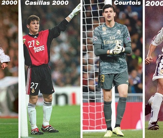 Chùm ảnh: Đội hình chính của Real Madrid 20 năm trước và hiện tại