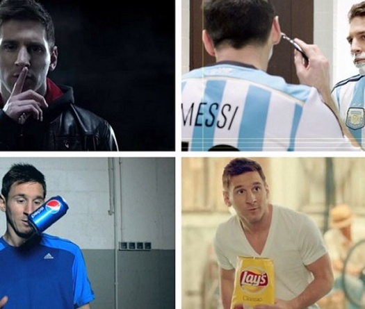 Messi nhận tài trợ từ những thương hiệu nào trong sự nghiệp?