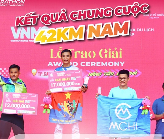 Kết quả giải chạy Đất Sen Hồng Marathon 2023 - Cúp Masterise Homes ở Đồng Tháp