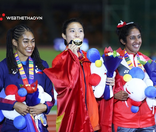 Đối thủ toàn thua Lê Tú Chinh ở SEA Games phá kỷ lục quốc gia chạy 100m