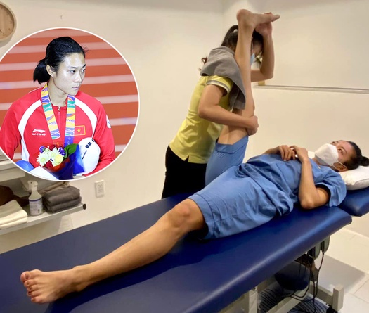 Tuyển thủ điền kinh Lê Tú Chinh phẫu thuật gối sau khi rút khỏi SEA Games 31