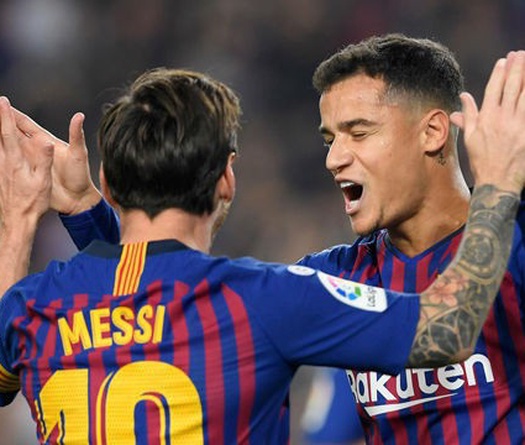 Valverde sẽ thay đổi vai trò của Coutinho để lấp đầy khoảng trống Messi để lại?