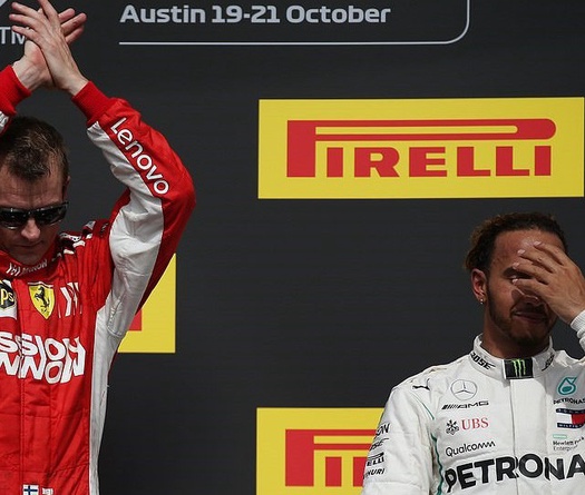Đua chính thức US GP: Raikkonen xuất thần, Hamilton lỡ ngày đăng quang sớm