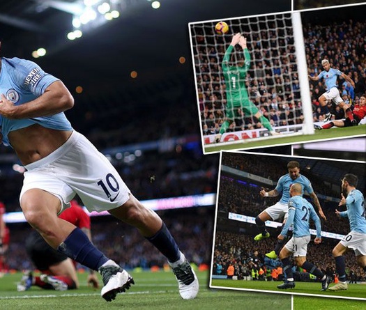 Aguero gieo ác mộng cho Man Utd sau 1310 ngày và 5 thống kê nổi bật từ trận derby Manchester