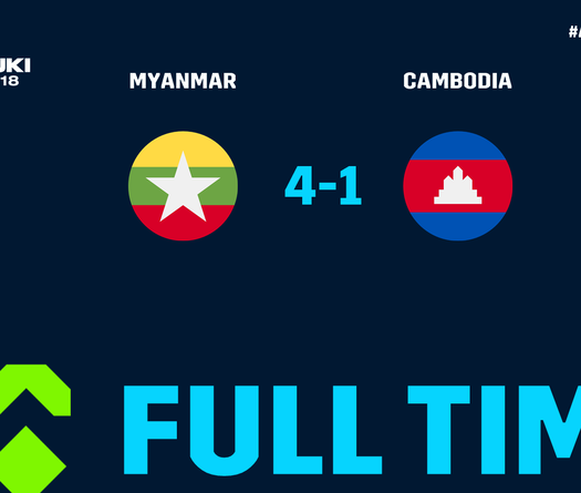 HLV Keisuke Honda không thể giúp Campuchia giữ được 3 điểm trước Myanmar
