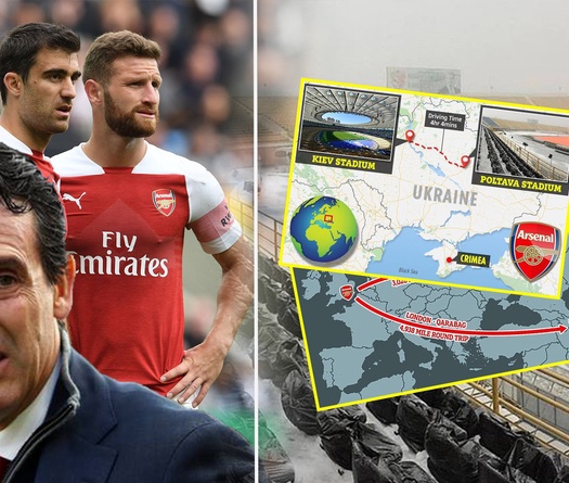 Arsenal và nỗi lo thể lực trước quãng đường "hành xác" tới sân của Vorskla Poltava