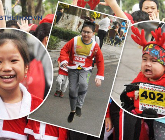 Nét đáng yêu của runner nhí trên Đường chạy Giáng sinh