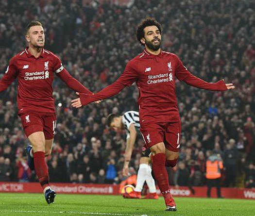 Hành động sau khi ghi bàn của Salah khiến CĐV Liverpool phát cuồng 