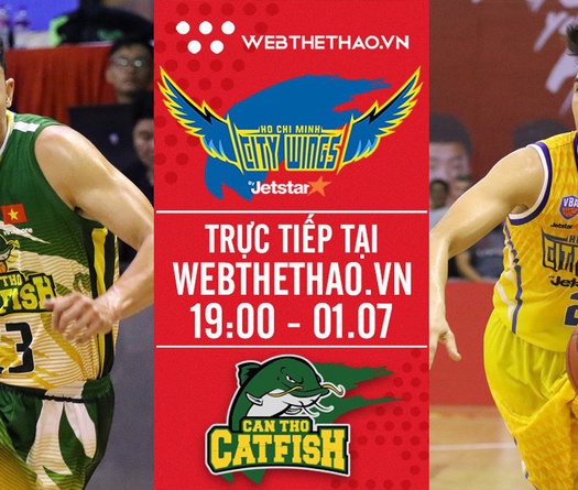 Trực tiếp bóng rổ VBA: Hochiminh City Wings vs Cantho Catfish