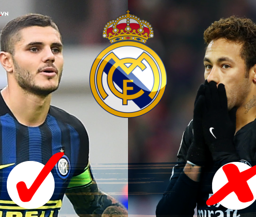 Neymar ở lại PSG, cơ hội lớn để Real giành tiền đạo 100 triệu euro của Inter?