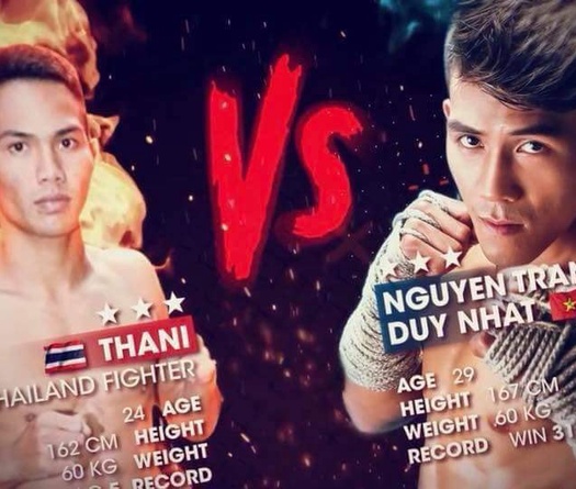 Nguyễn Trần Duy Nhất thử sức với võ sĩ Thái Lan ở Muay Thai Fight Night