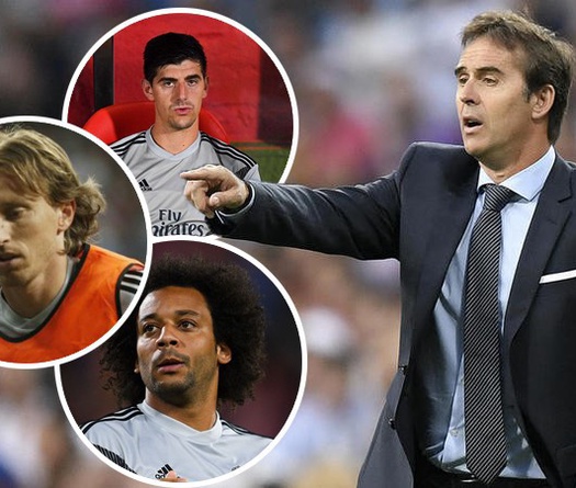 CĐV Real "choáng" với cách HLV Lopetegui sử dụng những ngôi sao Courtois, Modric và Marcelo khó hiểu